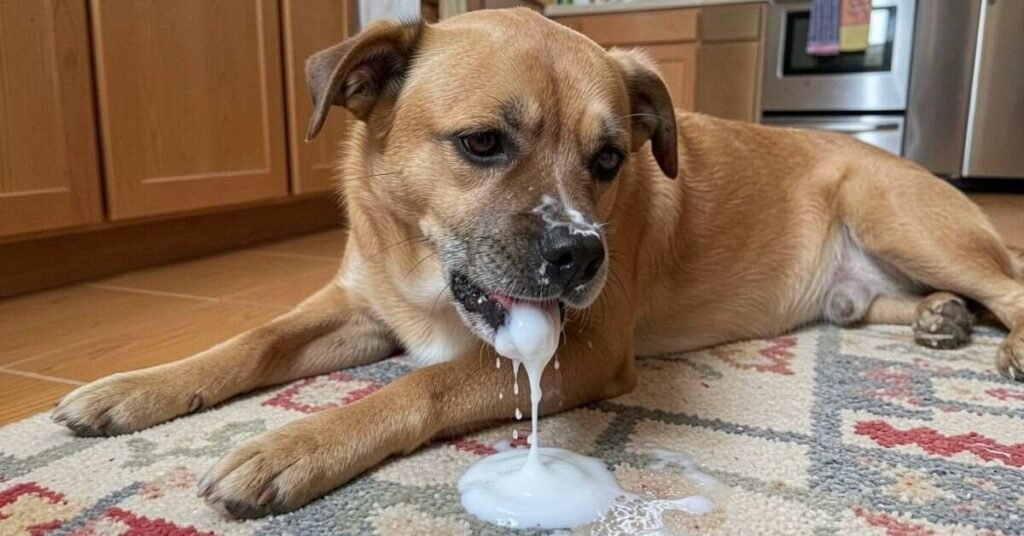 Dog Vomiting White Foam 