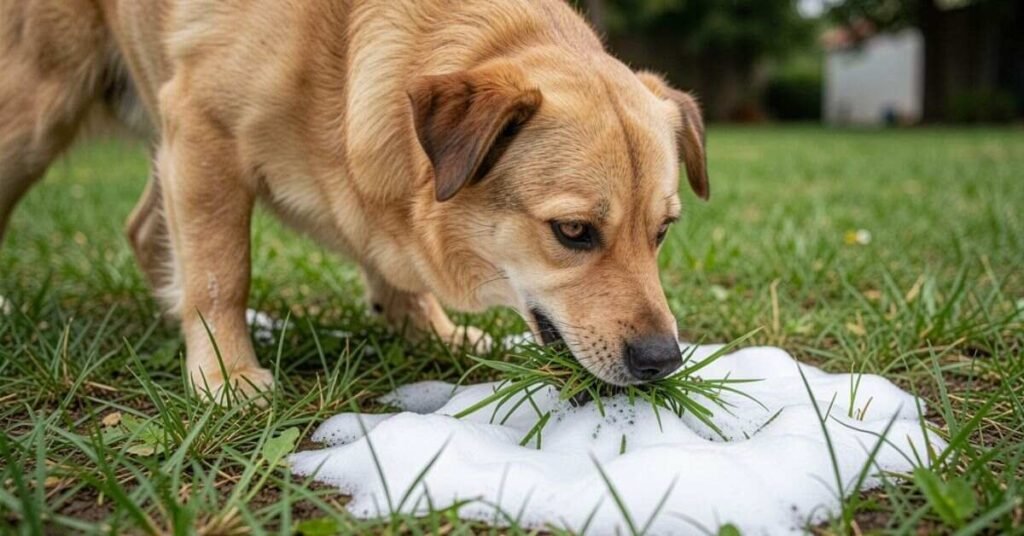 Dog Vomiting White Foam 