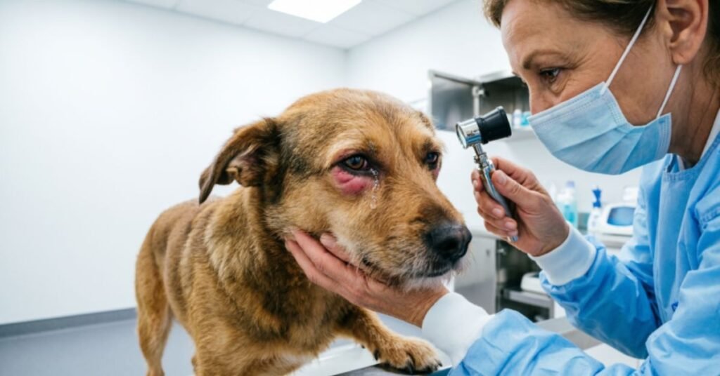 dog eye swelling